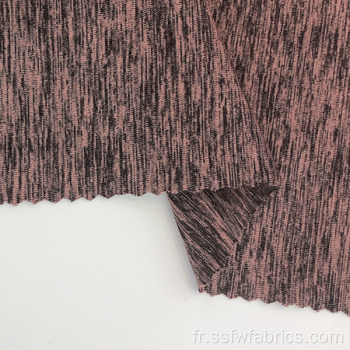 Tissu jersey cationique de polyester de sport tricoté extensible